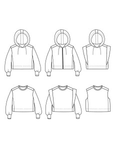 Patrón de sudadera corta Vancouver kids - Ikatee 2