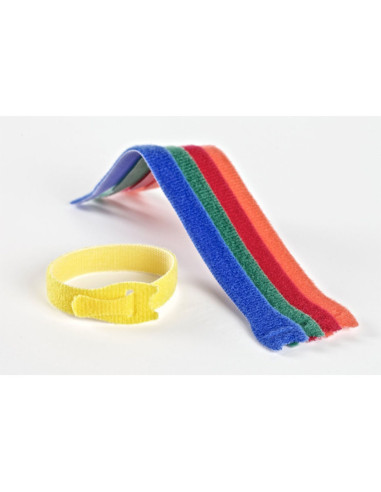 VELCRO® ONE-WRAP® Abrazaderas para cables 12mm x 20cm x 5 multicolores