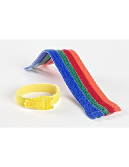 VELCRO® ONE-WRAP® Abrazaderas para cables 12mm x 20cm x 5 multicolores