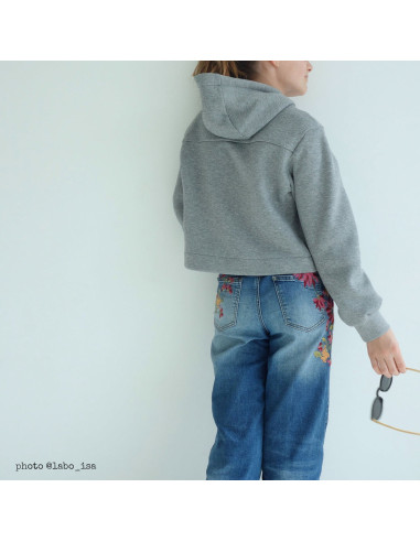 Patrón de sudadera corta Vancouver kids - Ikatee