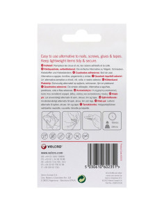 VELCRO® Marca Cuadrados autoadherentes adhesivos 25mm x 24 blanco 2