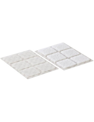 VELCRO® Marca Cuadrados autoadherentes adhesivos 25mm x 24 blanco