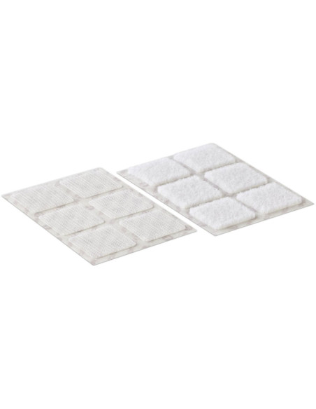 VELCRO® Marca Cuadrados autoadherentes adhesivos 25mm x 24 blanco