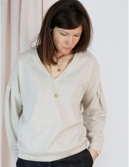 Patrón de sudadera, jersey Horizon - Atelier Scämmit