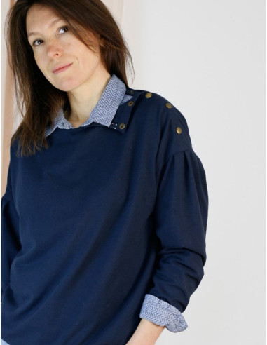 Patrón de sudadera, jersey Horizon - Atelier Scämmit