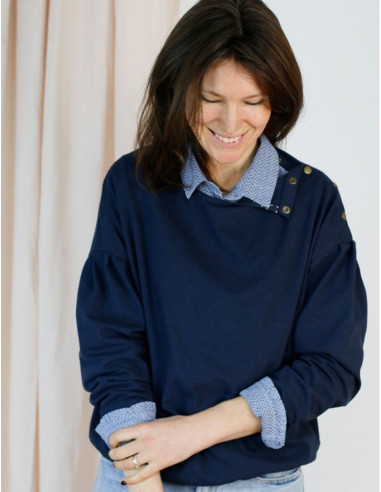 Patrón de sudadera, jersey Horizon - Atelier Scämmit