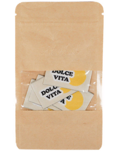 Lote de 5 etiquetas tejidas - Dolce vita