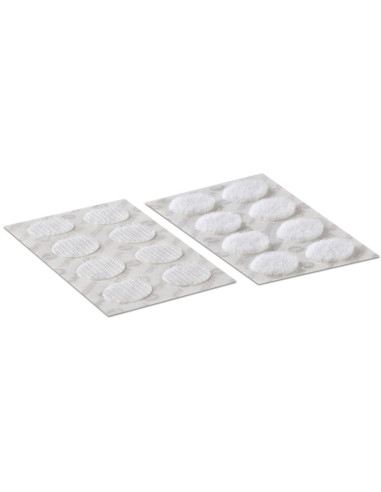 VELCRO® Marca Pastillas autoadherentes adhesivas 16mm x 16 blanco