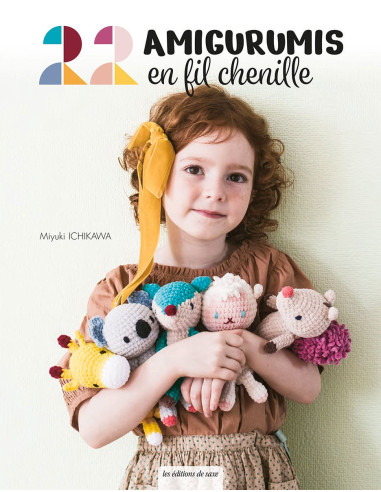 Libro 22 amigurumi en hilo chenilla