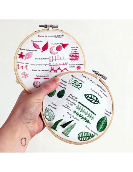 Kit de bordado - Puntos de bordado avanzados y vegetales