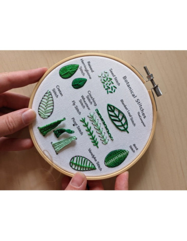 Kit de bordado - Puntos de bordado avanzados y vegetales