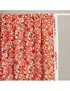 Tejido de crepé de viscosa Flowery - Naranja