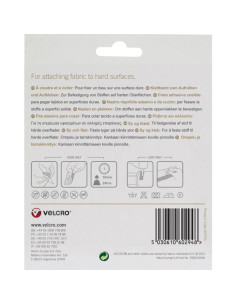 VELCRO® Brand Cinta autoadherente mixta (adhesiva y para coser) 20mm X 5M blanco 2