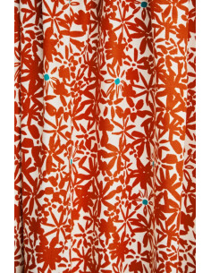 Tejido de crepé de viscosa Flowery - Naranja 2