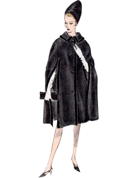 Patrón de capa - Vogue 1838
