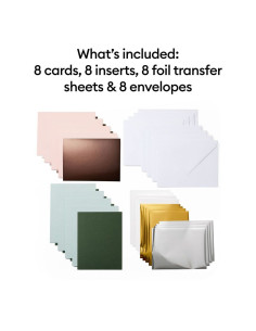 Juego de 8 tarjetas con sobres R20 Foil Forest Grove Cricut 2