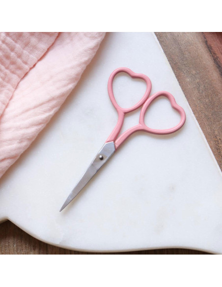Tijeras de bordar corazón 9 cm - Lise Tailor - Blush