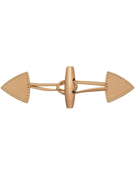 Abrigo tipo duffle Brandebourg - Beige