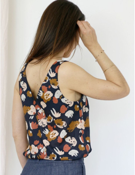 Patrón de camiseta sin mangas o vestido sencillo Talisman - Atelier Scämmit
