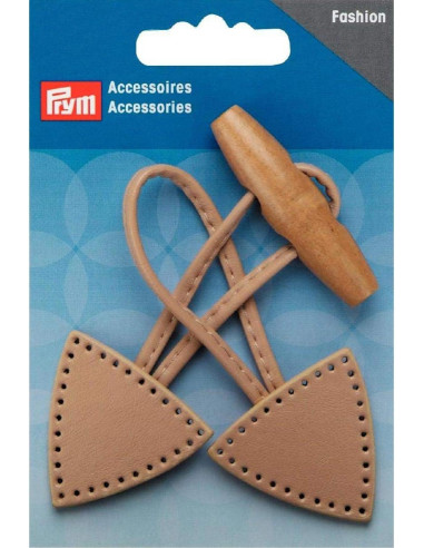 Abrigo tipo duffle Brandebourg - Beige