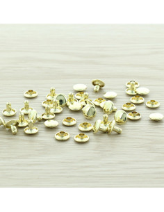 Bolsa de 100 remaches económicos de 9 mm - Oro
