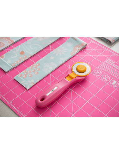 Cortador circular ergonómico Rosa Olfa 45mm