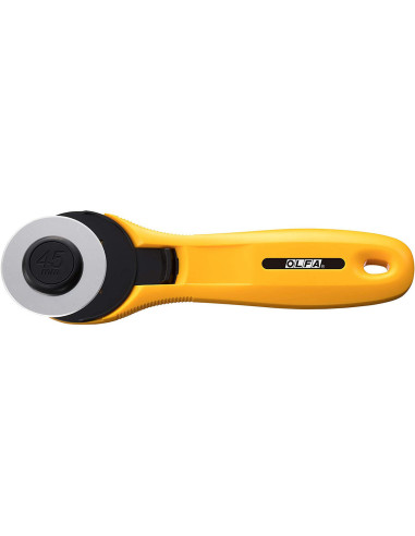 Cortador circular ergonómico Amarillo Olfa 45mm