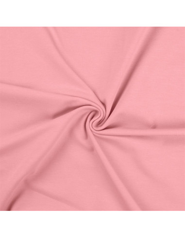Tejido de punto de algodón - Rosa bebé