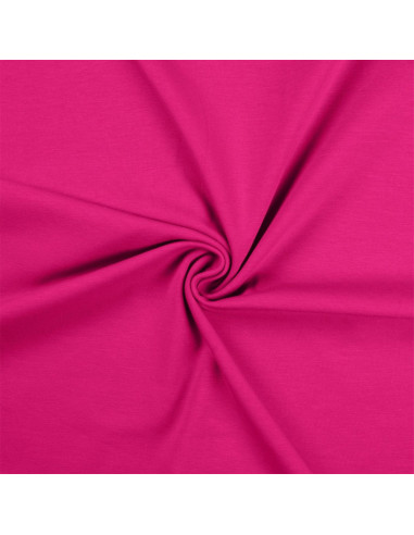 Tejido de punto de algodón - Fucsia