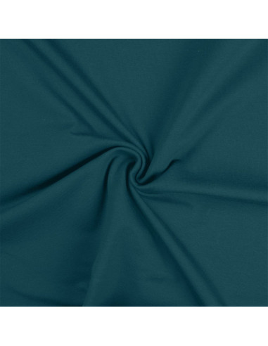 Tejido de punto de algodón - Azul petróleo