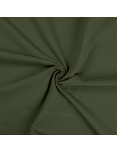 Tejido de punto de algodón - Verde militar