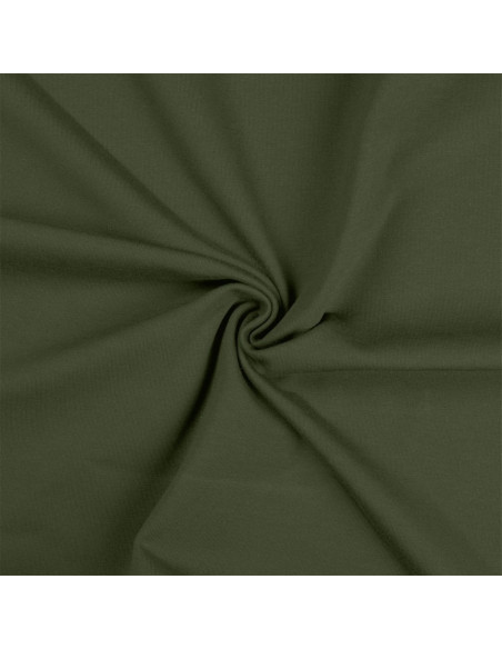 Tejido de punto de algodón - Verde militar