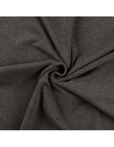 Tejido de punto de algodón - Gris jaspeado