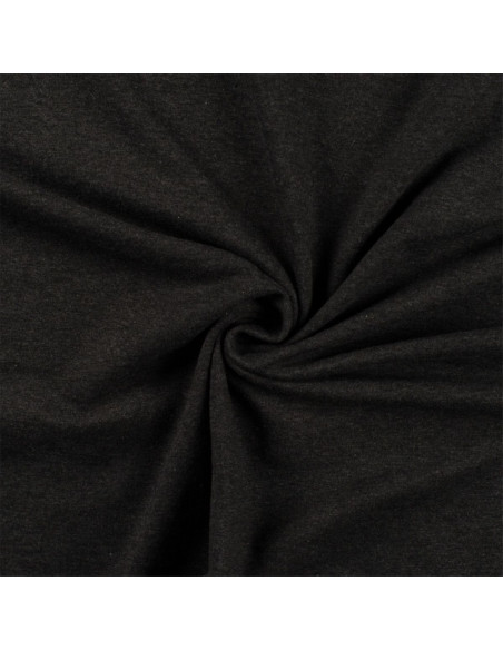 Tejido de punto de algodón - Gris jaspeado oscuro