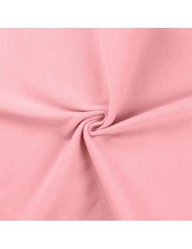 Tejido de punto ribeteado - Rosa bebé