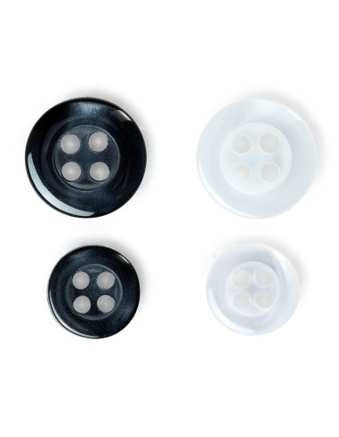 Botones para camisas imitación nácar