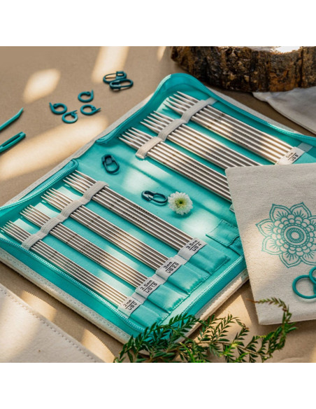 Estuche de agujas de doble punta The Grateful Mindful KnitPro