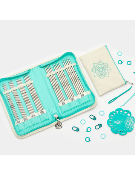 Estuche de agujas de doble punta The Grateful Mindful KnitPro