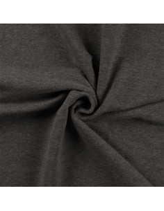 Tejido de punto ribeteado - Gris jaspeado