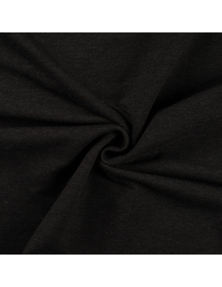 Tejido de punto ribeteado - Gris jaspeado oscuro