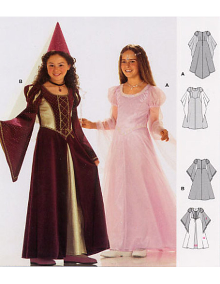 Patrón de hada, princesa medieval - Burda 2463