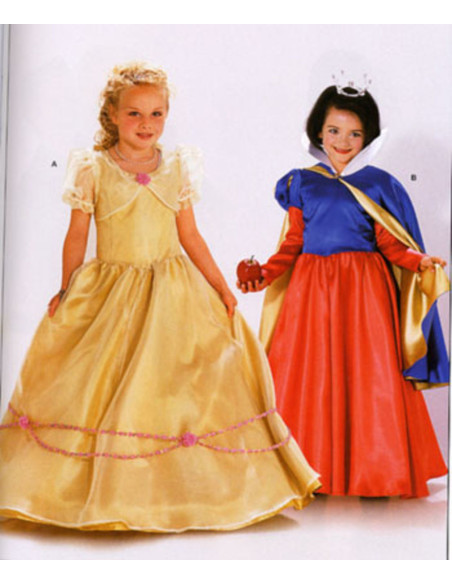 Patrón de princesa y Blancanieves - Burda 2480
