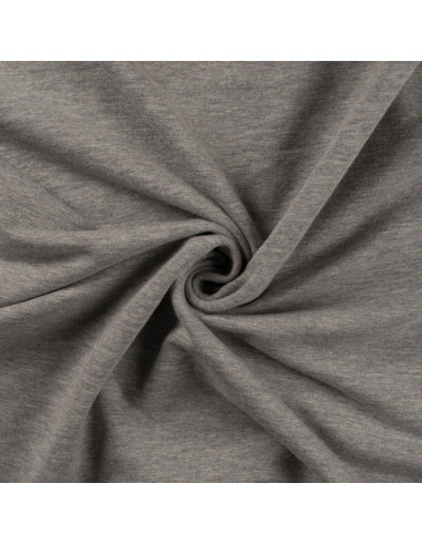 Tejido de sudadera - Gris jaspeado claro