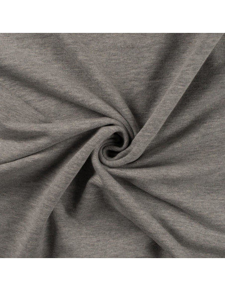 Tejido de sudadera - Gris jaspeado claro