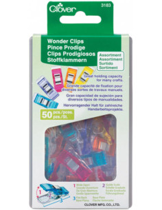 Caja de 50 pinzas Prodige Clover - Surtido