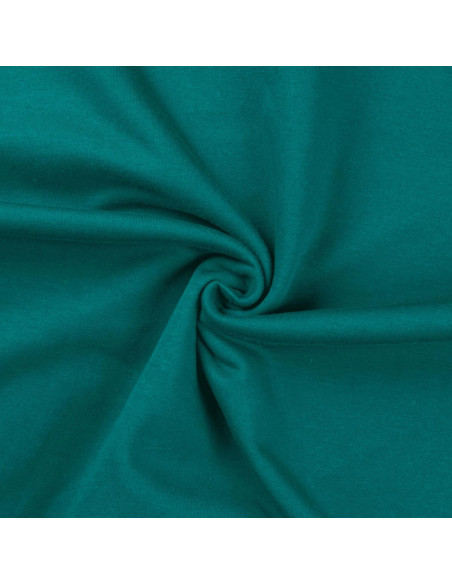 Tejido de sudadera afelpado - Azul petróleo claro