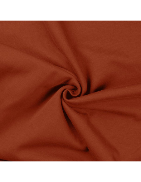 Tejido de sudadera afelpado - Terracota