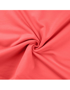 Tejido de sudadera afelpado - Coral