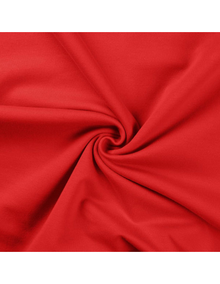 Tejido de sudadera afelpado - Rojo