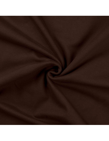 Tejido de sudadera afelpado - Marrón oscuro